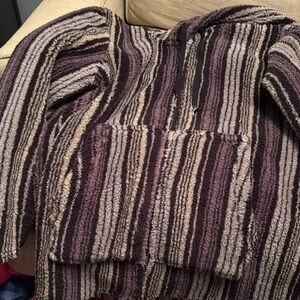 Lug Echo Jacket Love Stripe Black NWOT Medium